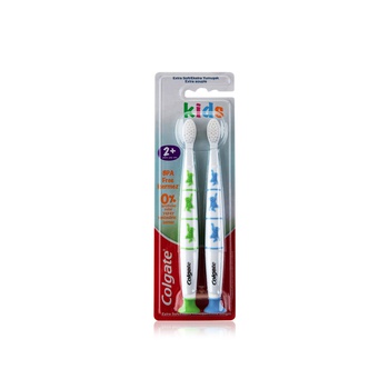 Colgate Zero Kids Toothbrush with Extra Soft Bristles and Suction Cup Holder BPA Free x 2