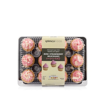 Spinneysfood Mini Strawberry Milkshake Cupcakes 12s 300g