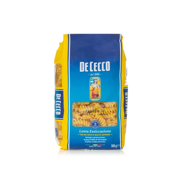 Buy De Cecco pasta fusilli no34 500g in UAE