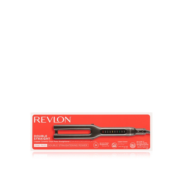 اشتري Revlon double staright copper ceramic dual plate hair straightener 2204 في الامارات