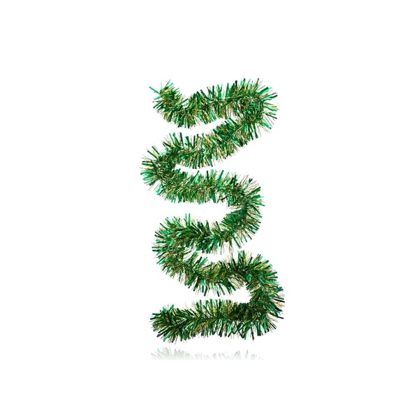 Festive Chunky Green Tinsel 200cm