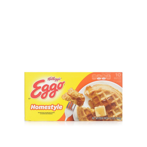 Kellogg'S Eggo Frozen Homestyle Waffles X 10 349G