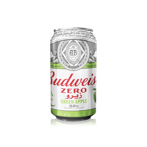 Budweiser Zero Apple Alcohol Free Beer Can 330ml