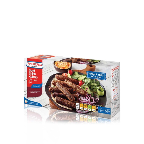 Americana Frozen Beef Shish Kebabs 320g