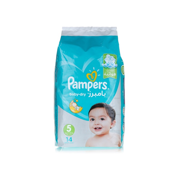 Buy Pampers active baby-dry nappies size 5 x14 in UAE