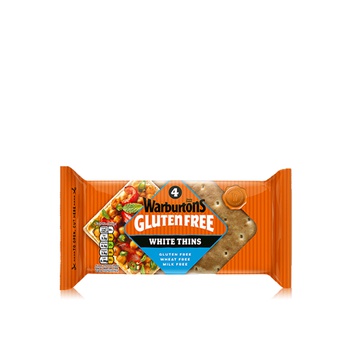 Warburtons Gluten-Free White Thins x 4 172g​