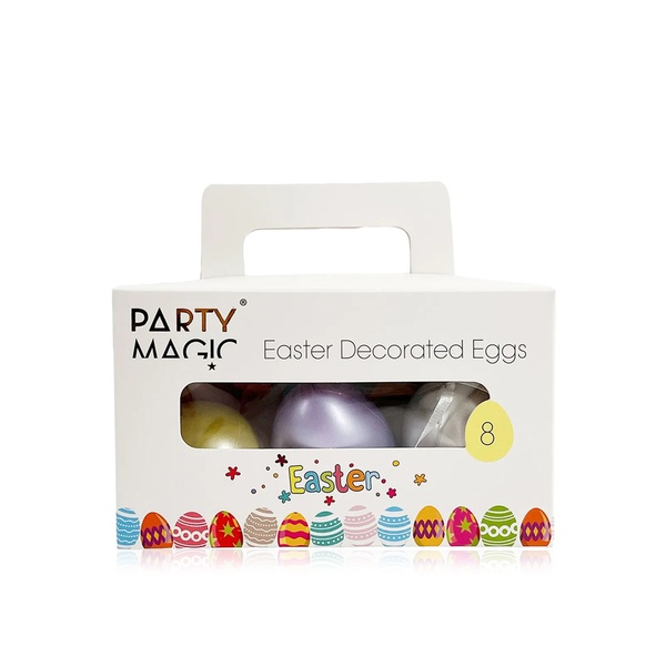 Party Magic Easter Decor Egg 6cm Assorted x8