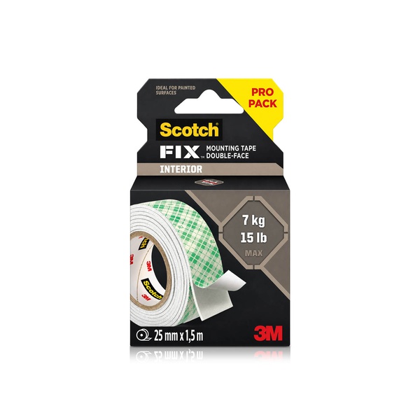 3M Scotch Fix Double Side Mounting Tape 7kg (25mmx1.5m)