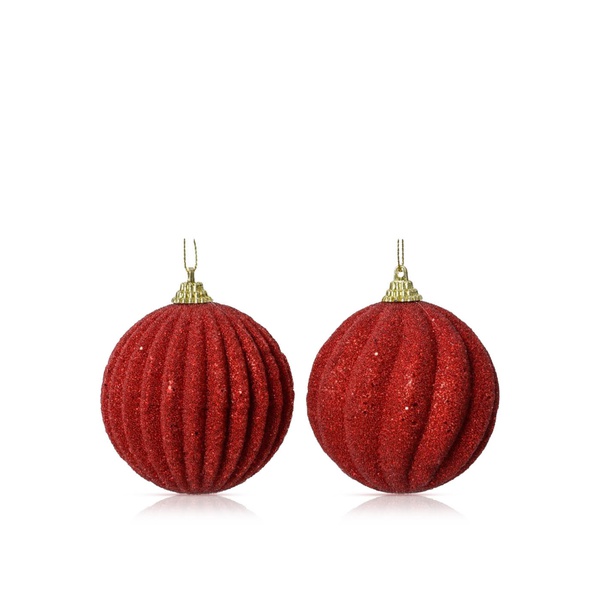 Kaemingk Foam Baubles Christmas Red