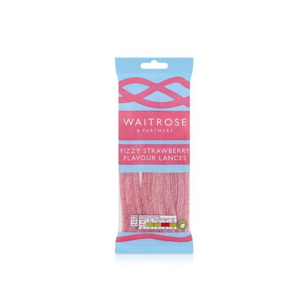 Waitrose Fizzy Strawberry Flavour Lances 65g