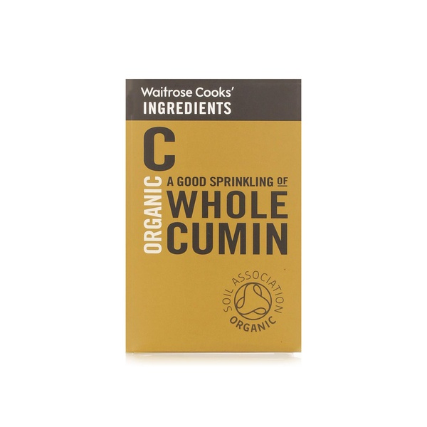 اشتري Waitrose Cooks Ingredients organic whole cumin 42g في الامارات