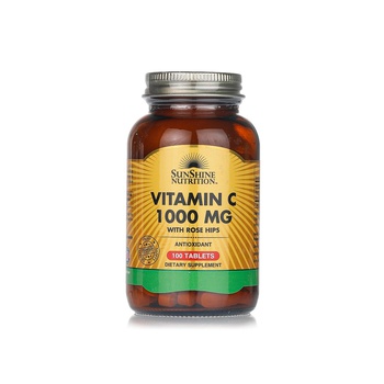 Sunshine Nutrition Vitamin C 1000mg with Rose Hips Tablets x 100