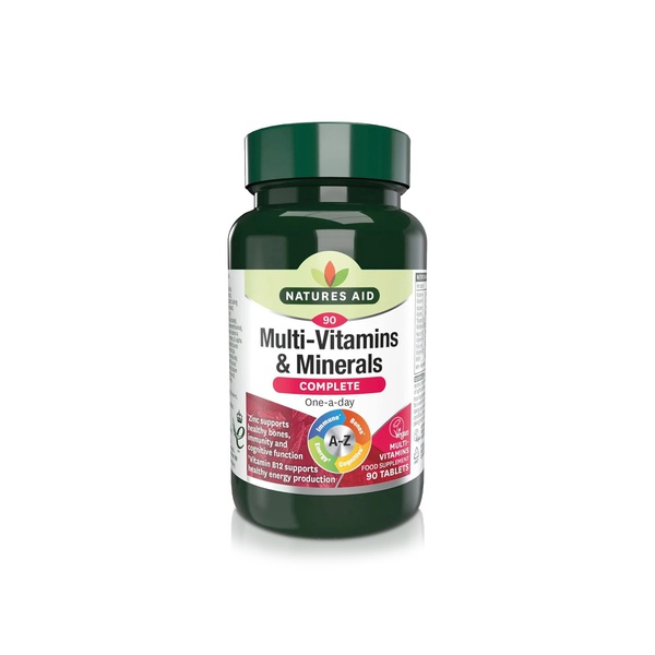 Natures Aid Complete Multi-Vitamin & Minerals Tablets x 90