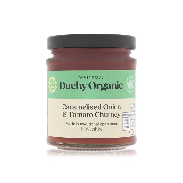 Waitrose Duchy Organic Caramelised Onion & Tomato Chutney 210g