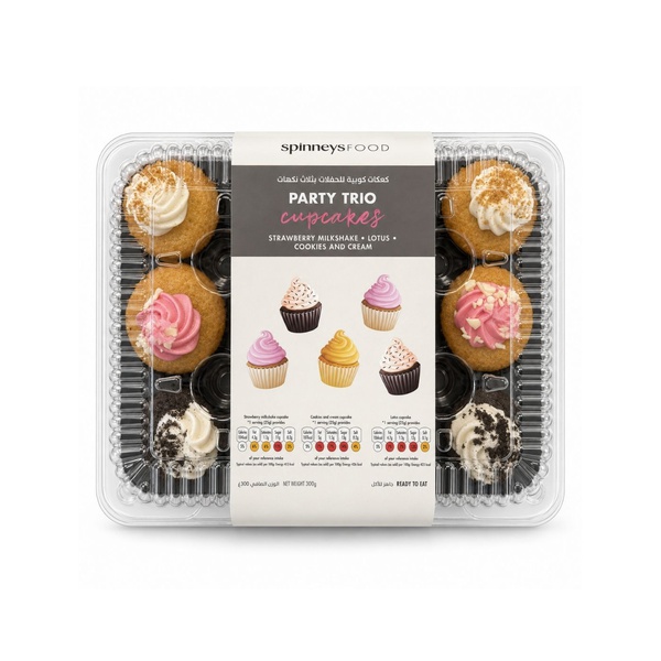 Spinneysfood Assorted Mini Cupcakes x 12 300g