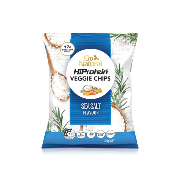Go Natural Hiprotein Veggie Chips Sea Salt 100g