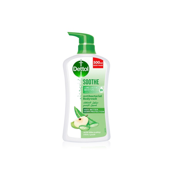 Dettol Soothe Antibacterial Bodywash Aloe Vera and Apple 500ml
