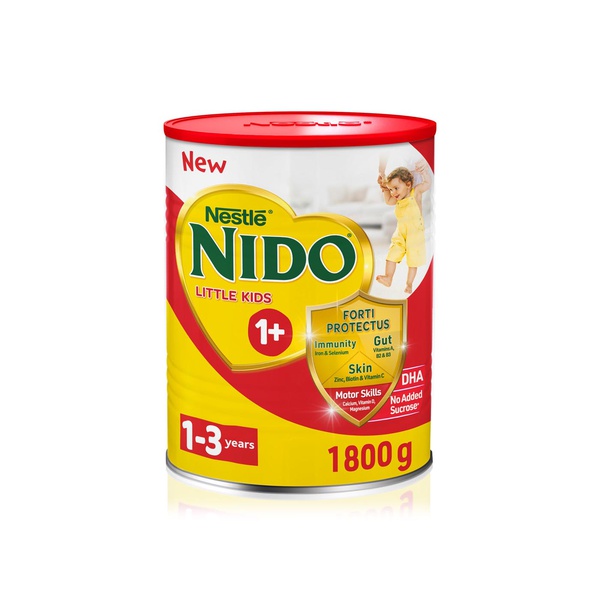 Buy Nestle nido 1+ growing up formula milk tin 1-3 years 1.8 kg in UAE