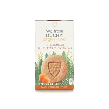Waitrose Duchy Stem Ginger All Butter Shortbread 150g