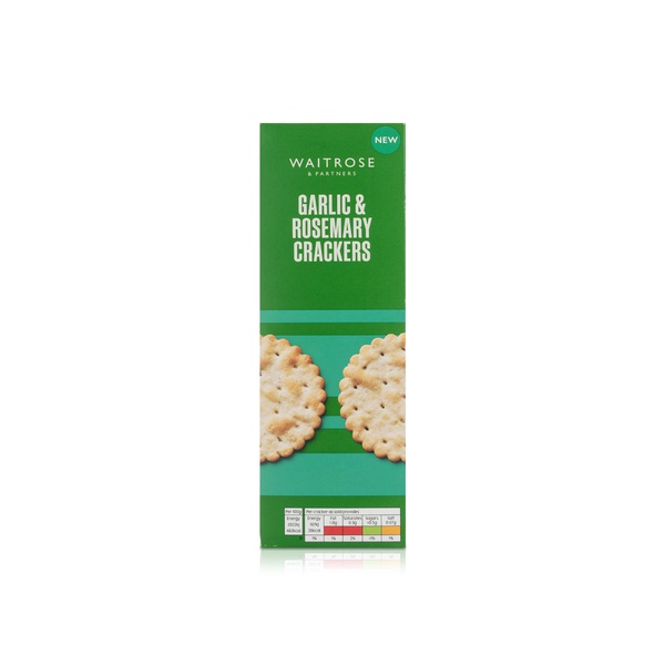Waitrose Garlic and Rosemary Crackers 185g