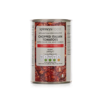 Spinneysfood Chopped Tomato Garlic 400g