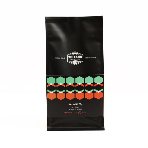 Buy Volcano Coffee Works balanced all day whole bean coffee 200g in UAE