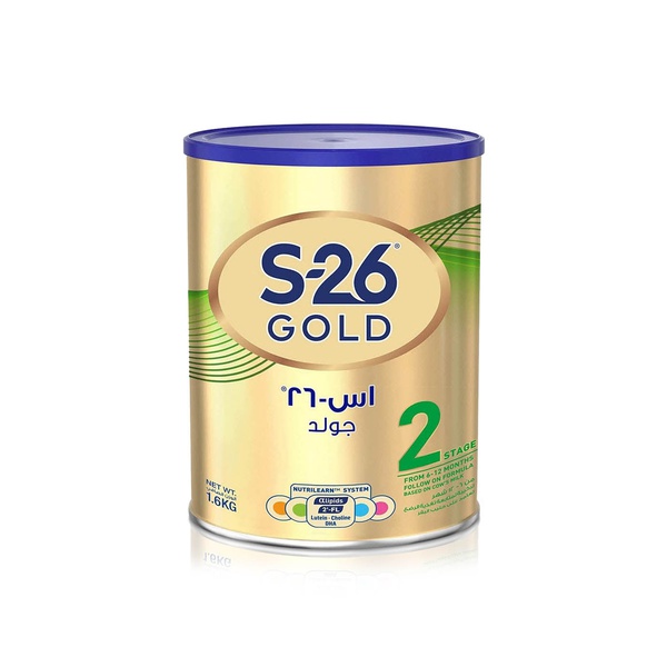 Wyeth Nutrition S-26 Gold Stage 2, 6-12 Months Premium Follow on Formula for Babies 1.6KG