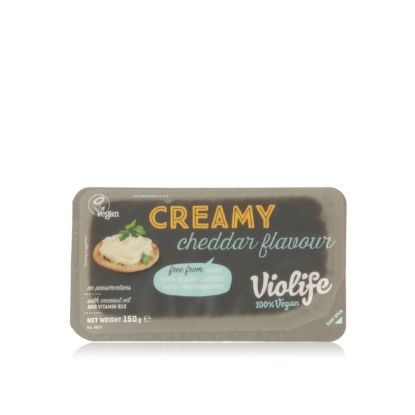 اشتري Violife creamy cheddar flavour spread 150g في الامارات