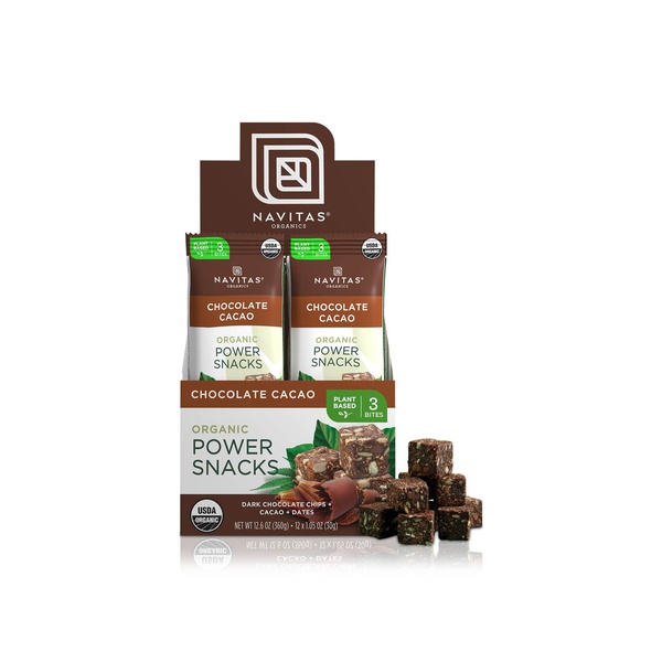 Navitas Organics Chocolate Cacao Power Snacks 30g x 12