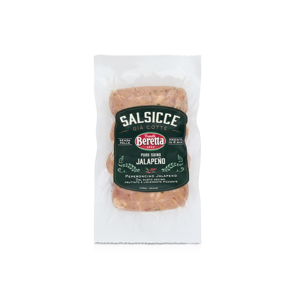 Fratelli Beretta Fully Cooked Pure Pork Jalapeño Sausages 180 g