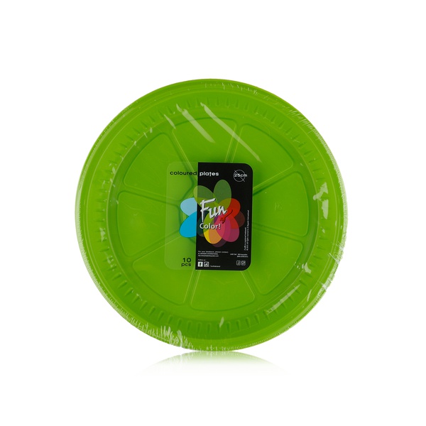 Fun Plastic Plates 25cm x 10