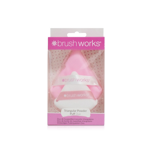 Brushworks Triangular Powder Puff Duo