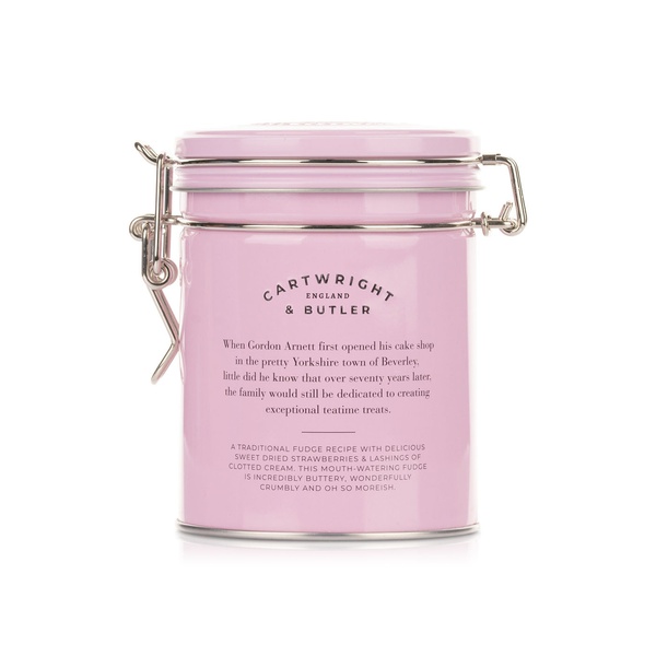 Cartwright & Butler Strawberry and Clotted Cream Fudge Tin 175g