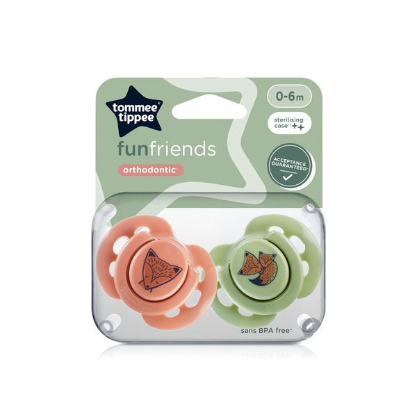 Tommee Tippee Fun Style Soothers 0-6 Months x 2