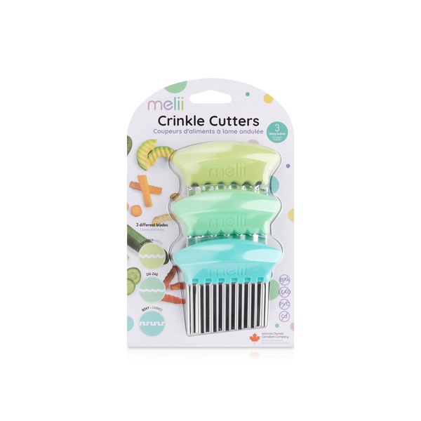 Melii Crinkle Cutters Mint Lime Blue