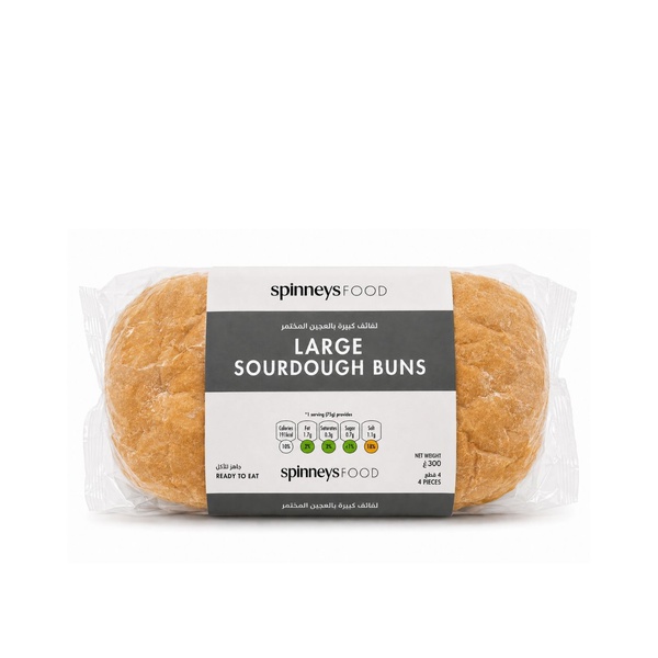 Spinneysfood Large Sourdough Buns 300g