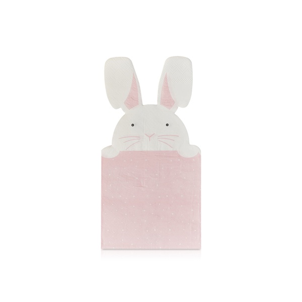 Ginger Ray Peeking Bunny Easter Napkins x 16