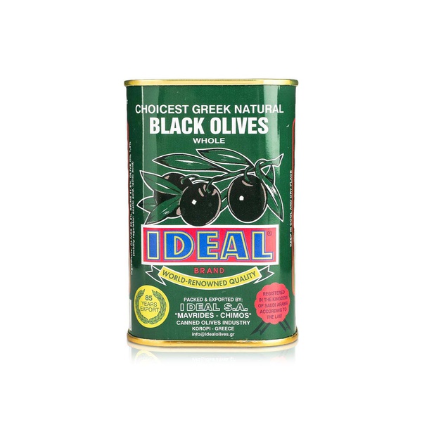 Ideal Whole Black Olives 260g