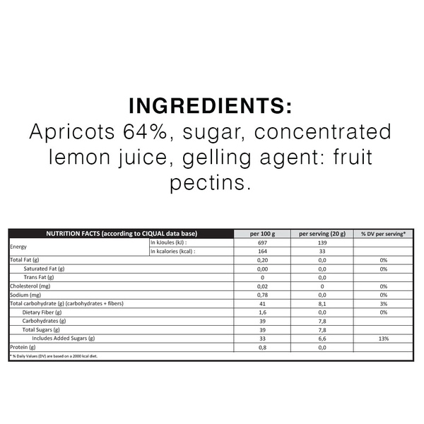 Bonne Maman Intense Apricot Spread 335g