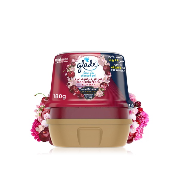 Glade bathroom gel luscious cherry and peony 180g Spinneys UAE