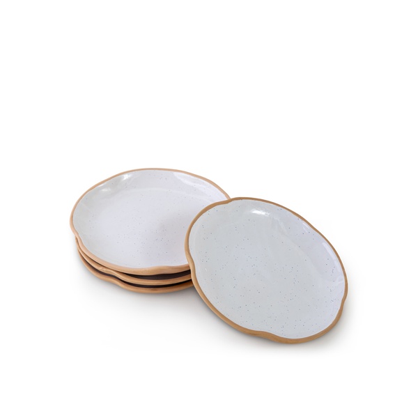 Curate Home 10inches White Sky Dinner Plates x 4