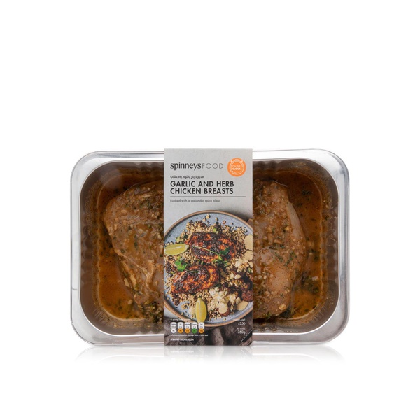 Spinneysfood Garlic and Herb Chicken Breasts 350g