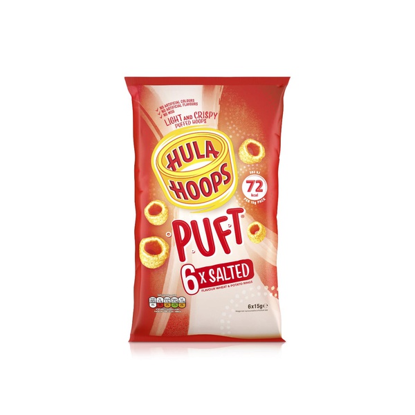 Hula Hoops Puft Salted 6 x 15g