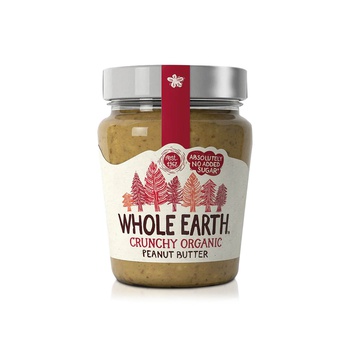 Whole Earth organic crunchy peanut butter 227g