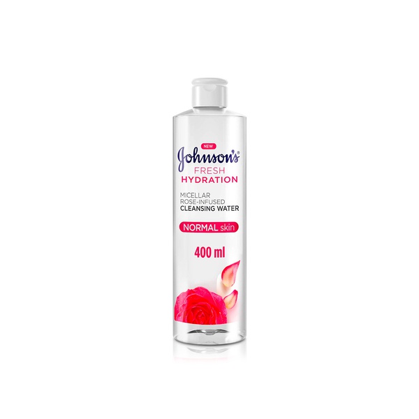 Buy Johnsons micellar rose-infused cleansing water 400ml in UAE