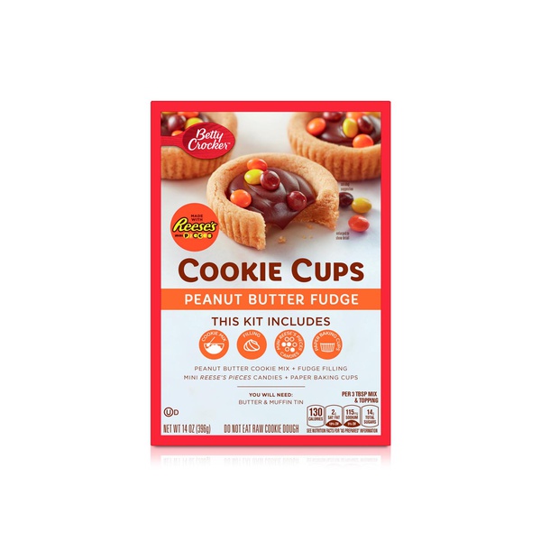 Betty Crocker Peanut Butter Fudge Cookie Cups Kit 396g