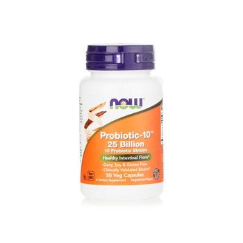 Now Probiotic -10, 25 Billion x 25 Capsules