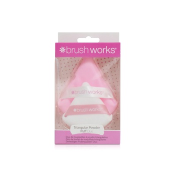 Brushworks Triangular Powder Puff Duo