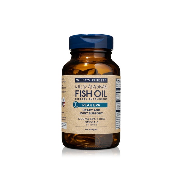 Wiley's Finest Peak EPA Wild Alaskan Fish Oil Softgels x 60