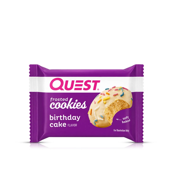 Quest Birthday Cake Frosted Cookies 25g